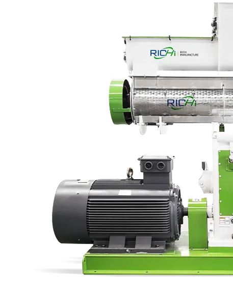 Half animal feed pellet mill