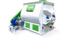 Twin-shaft paddle mixer