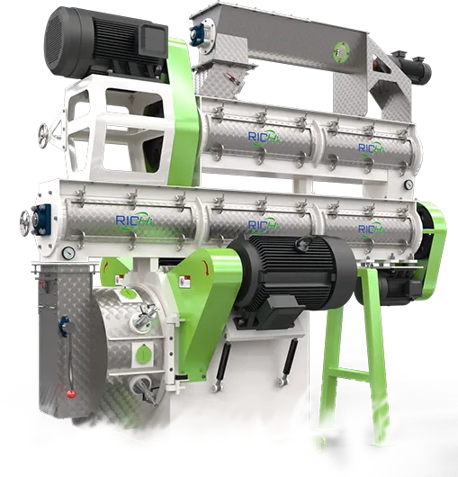 two layer conditioner feed pellet machine