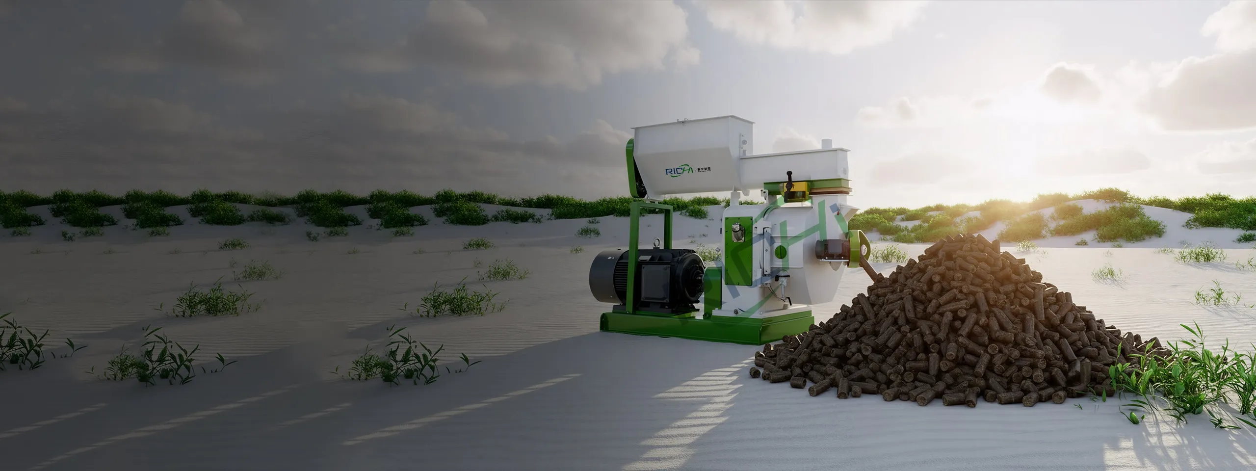 MZLH420 biomass granulator machine