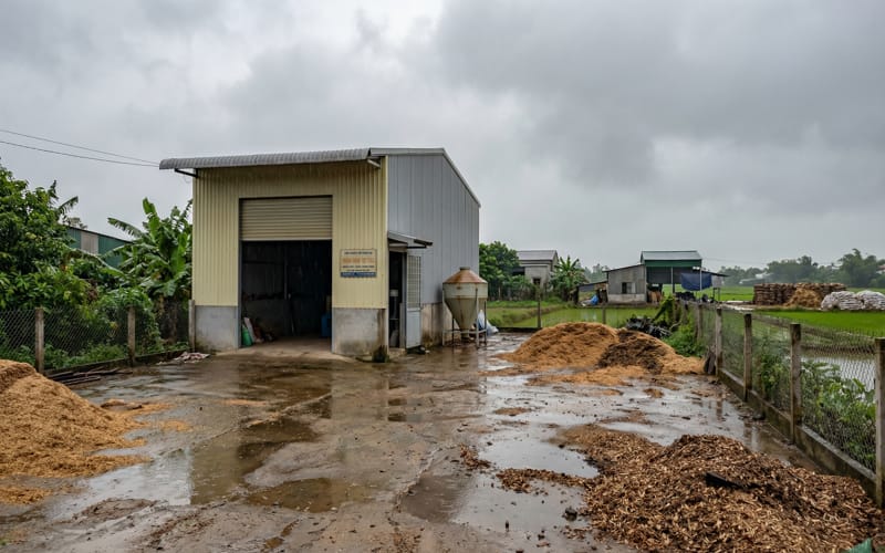 Small Biomass Pellet Plant in Vietnam
