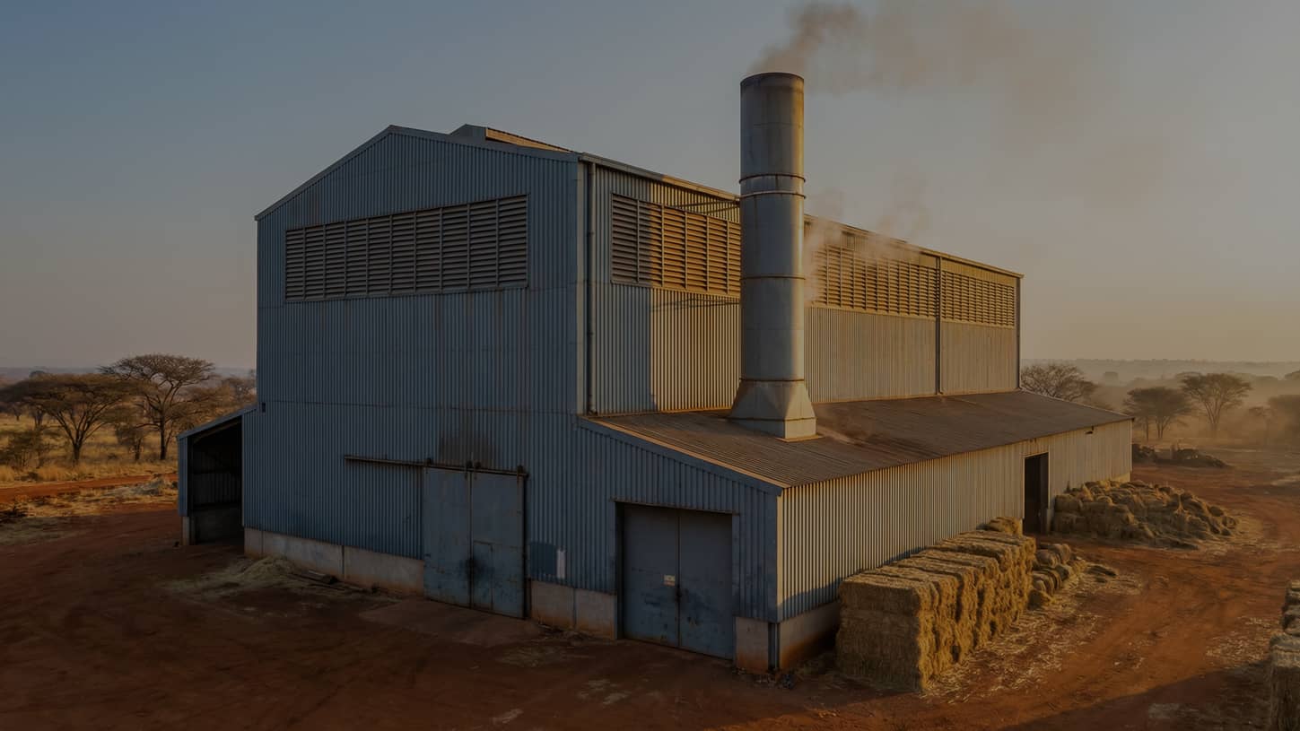 1 TPH Straw Grass Rotary Dryer in Zimbabwe