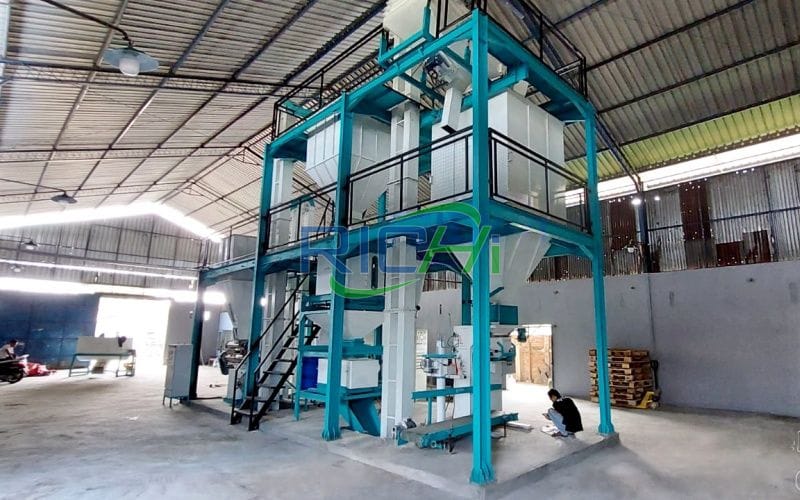 2 tph poultry feed pellet line in Indonesia