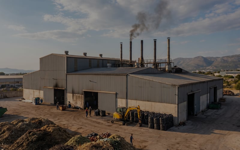 Biochar Fuel Pellet Production Line in Croatia