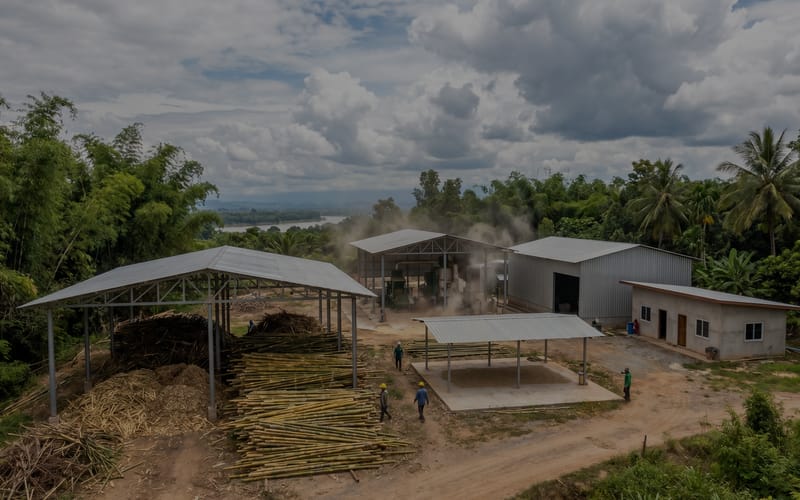 Bamboo Pellet Manufacturing Plant in Laos