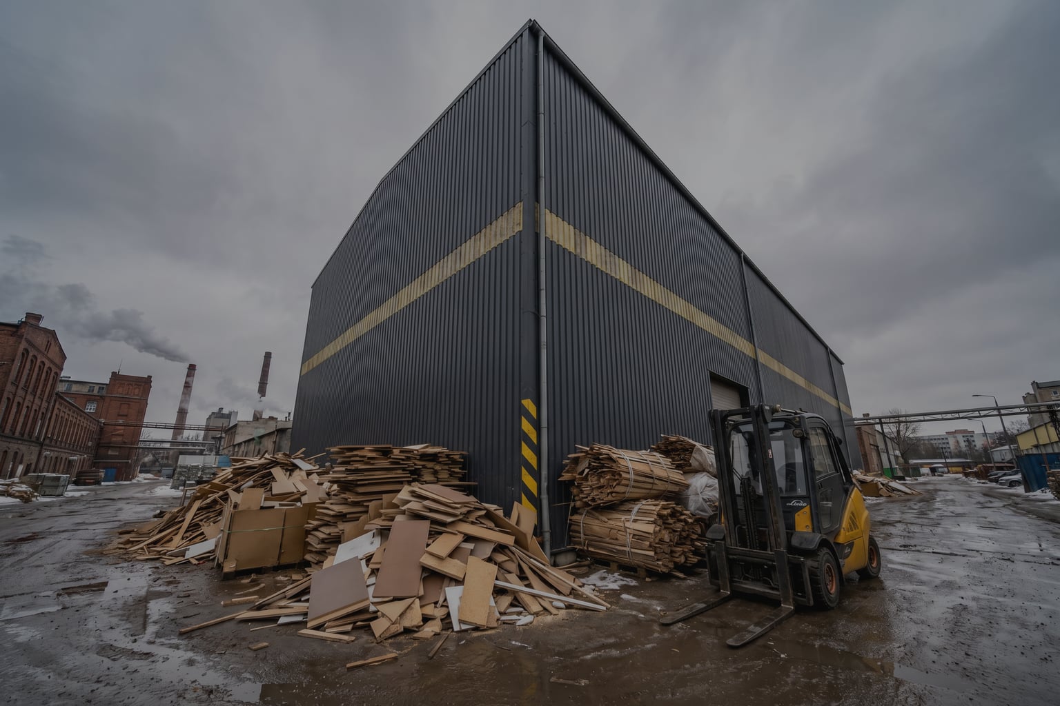 2-3TH Furniture Wood Waste Pellet Line In Poland