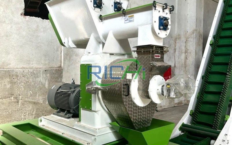 3 t/h Agricultural waste pelletizer in Russia