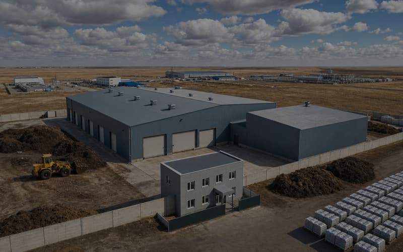 Sheep Cow Dung Granule and Powder Fertilizer Production Line in Kazakhstan