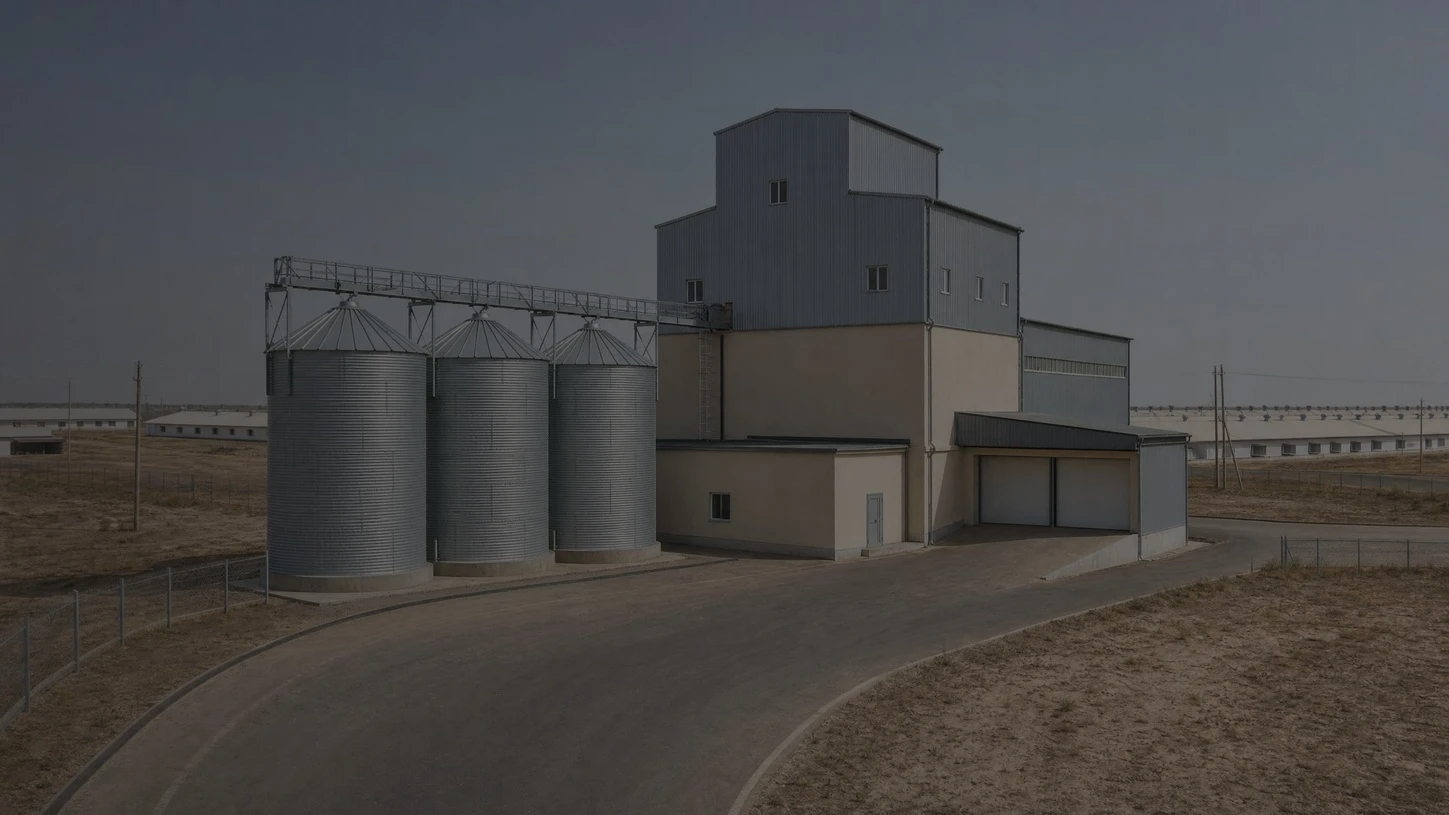 7-9t h broiler feed pellet line in Kazakhstan