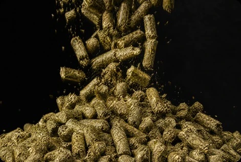 Sheep pellets containing hay/straw