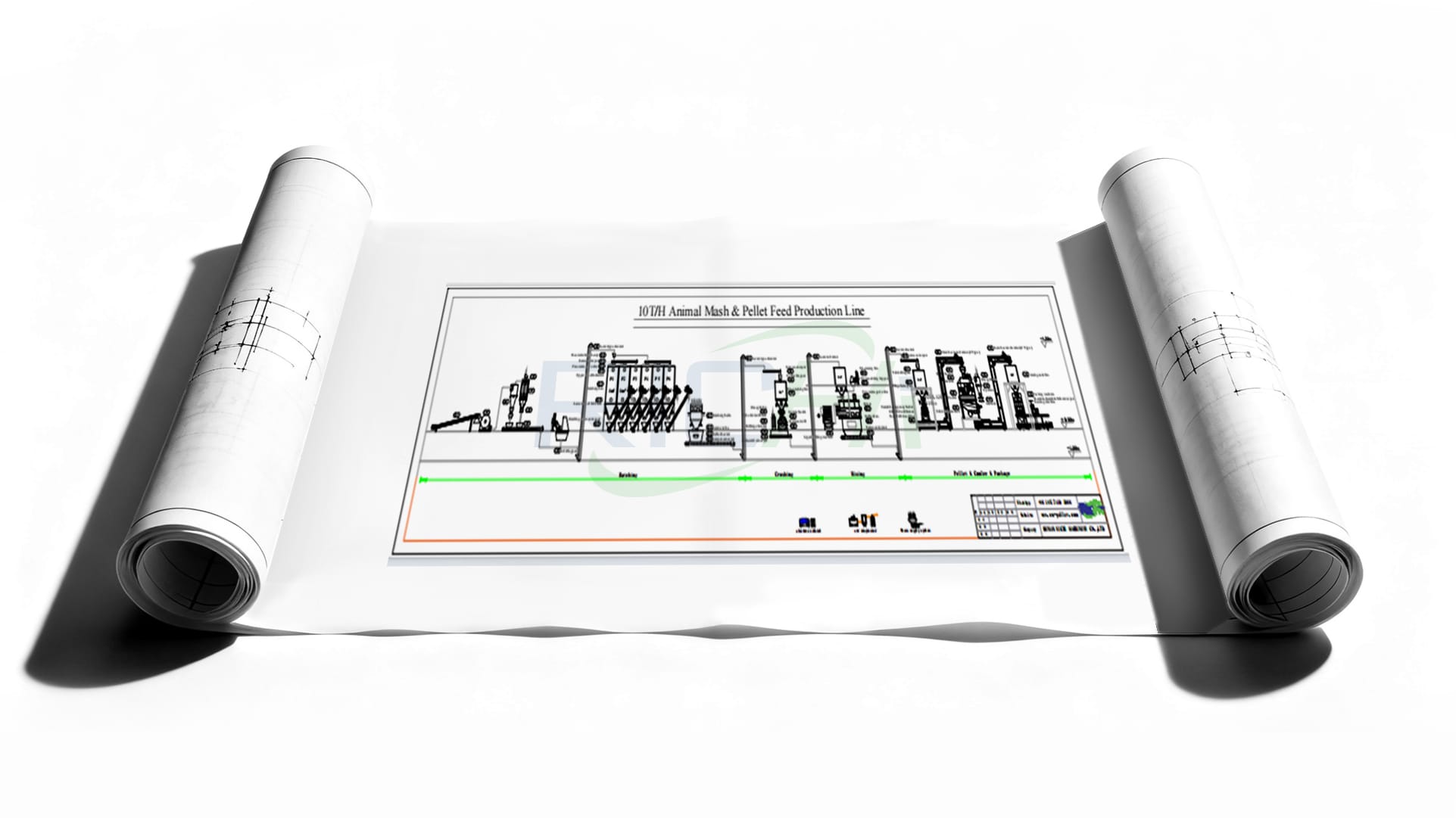 10T/H hen pellet & mash feed plant Design