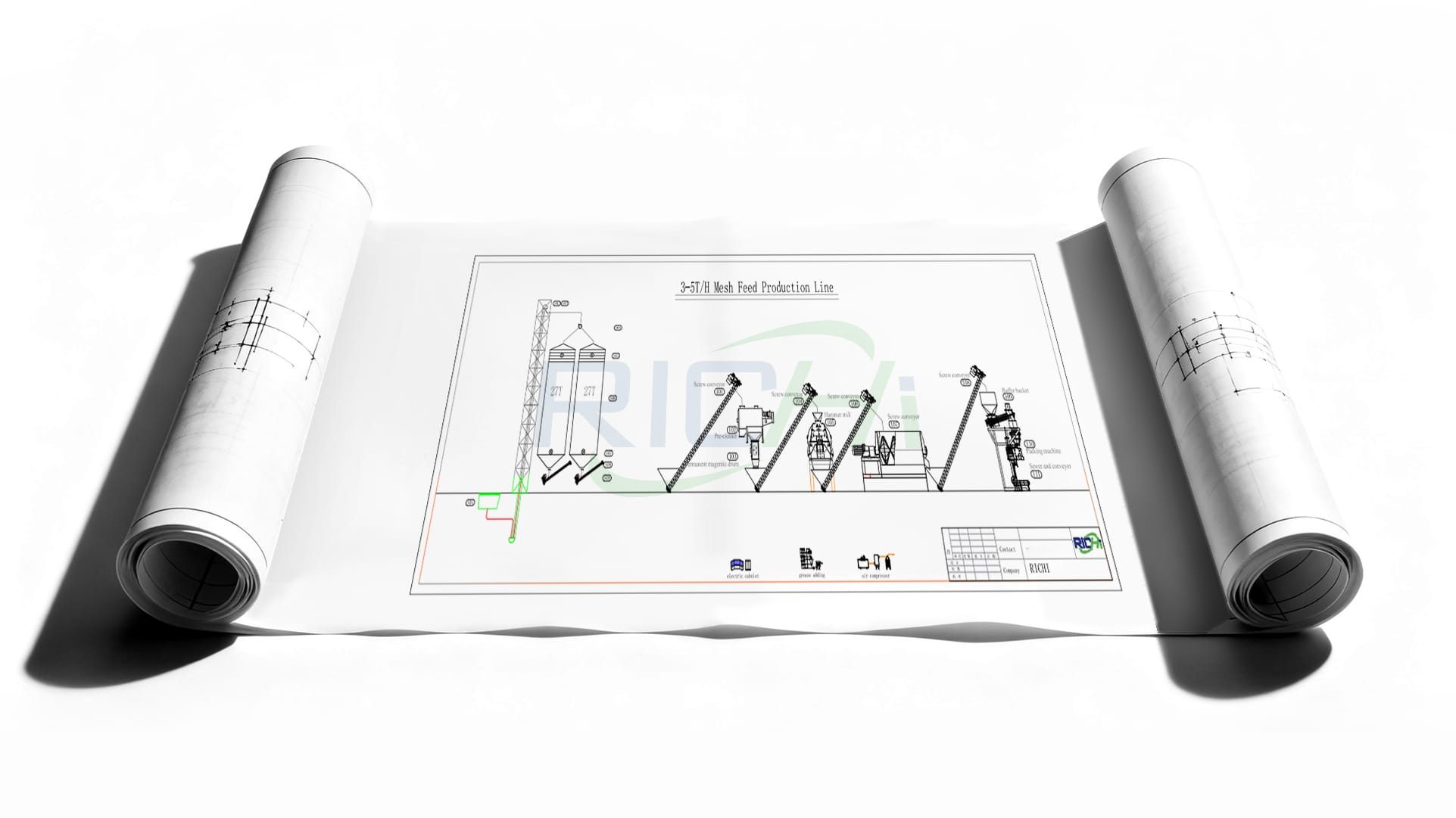 3-5t/h hen mash Feed Plant Design
