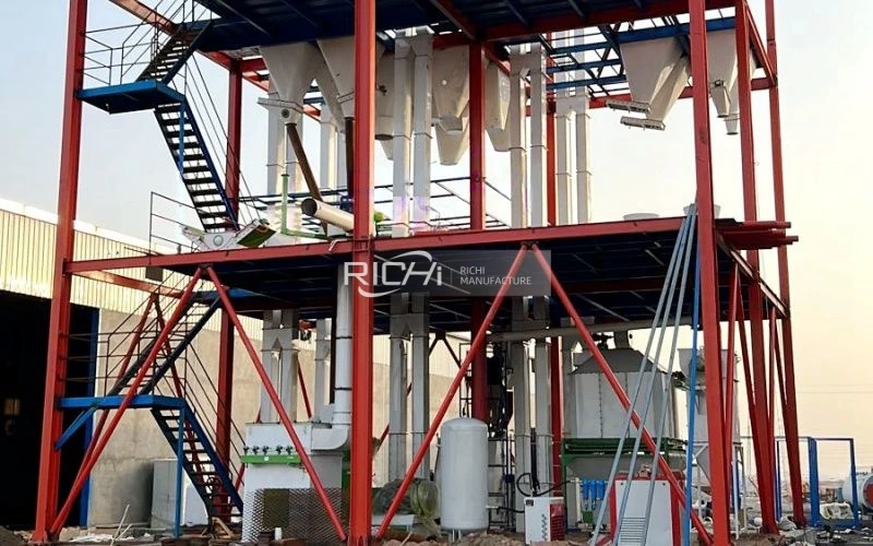 Iraq 8-10 t/h chicken feed mill plant