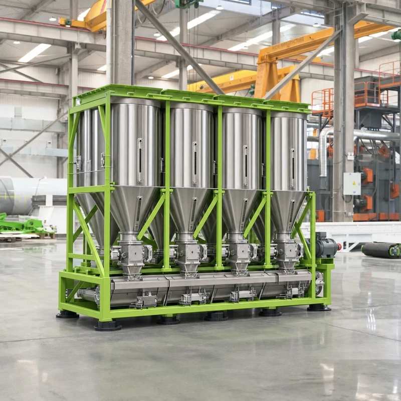 Fully automatic batching and weighing