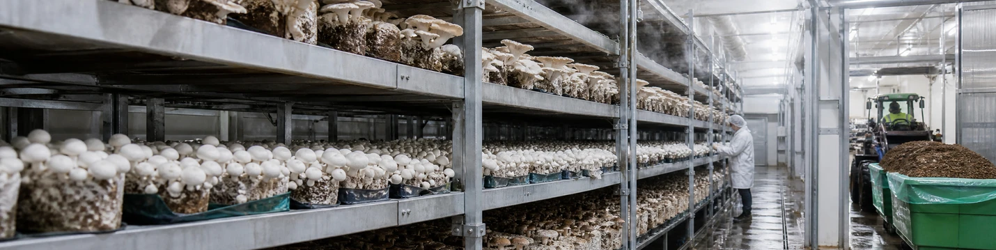 Commercial Mushroom Farms