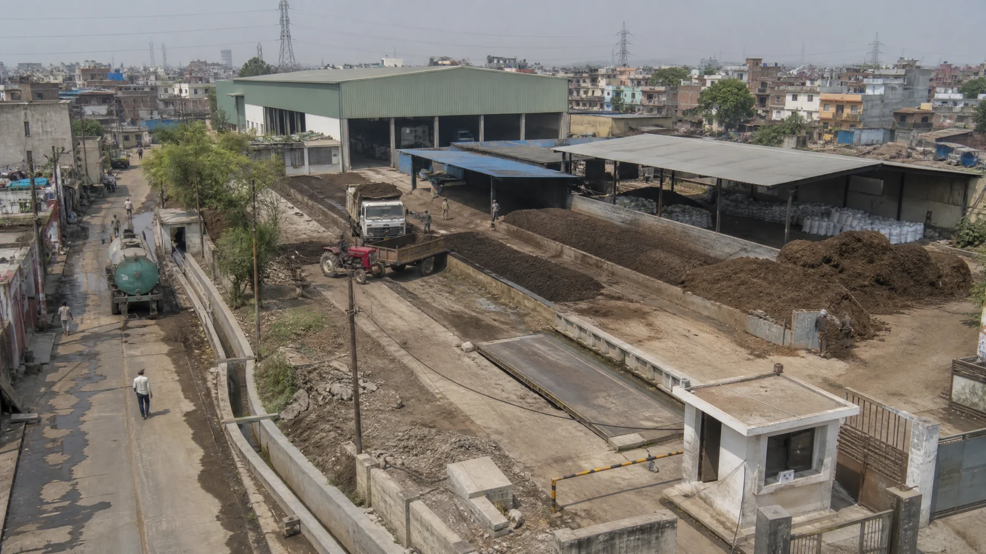 Municipal Sludge and Cattle Manure Vermicompost Fertilizer Plant in India